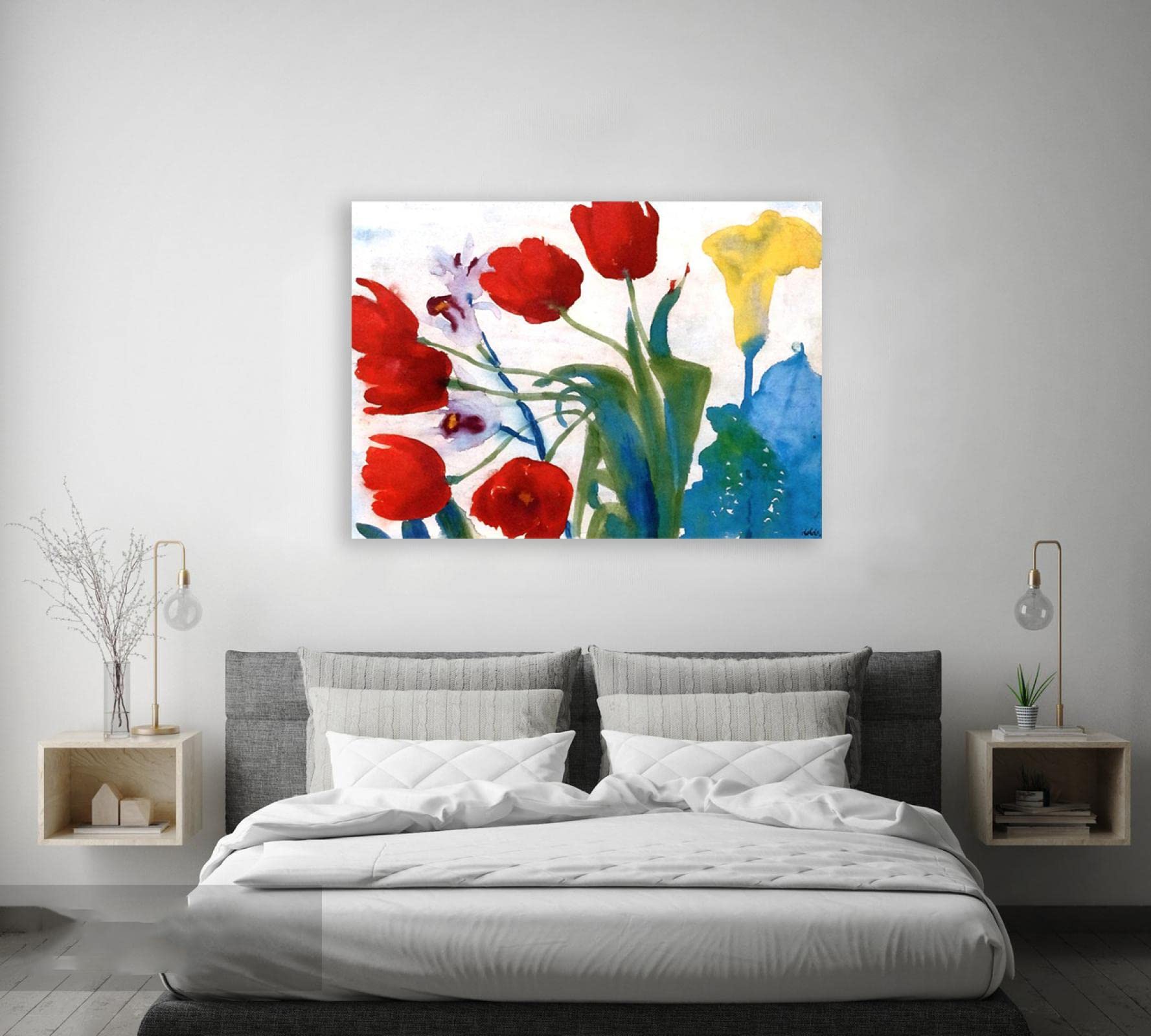 Amazon.co.jp: エミール・ノルデの有名な絵画がキャンバスに印刷され